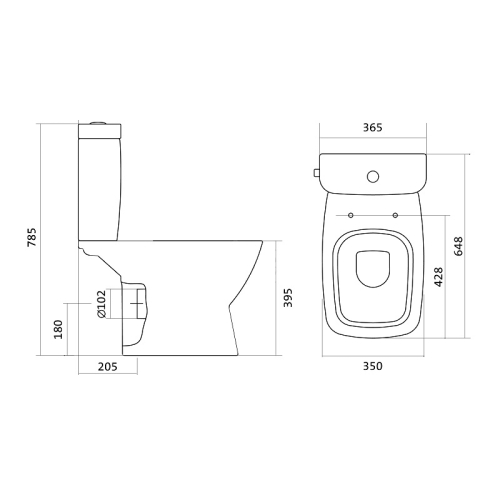 Компакт Santek Нео с тонким сидением дюропласт микролифт фото 7