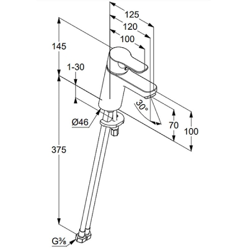 Смеситель для умывальника Kludi PURE&EASY белый фото 4