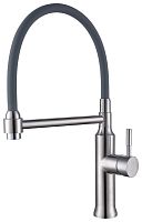 Смеситель для кухни Gappo G4398-55 сатин/серый