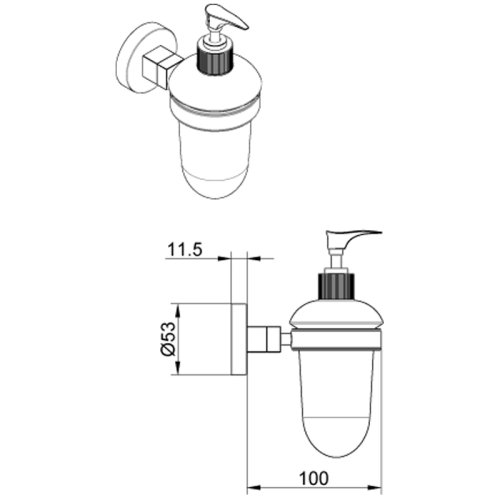 Дозатор для жидкого мыла Azario Nessy AZ-73112 фото 2