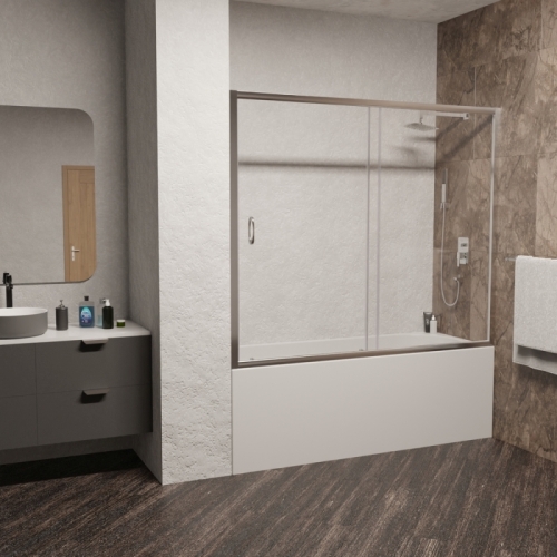 Шторка на ванну RGW SC-62 150 стекло прозрачное