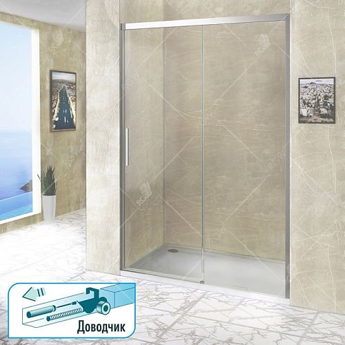 Душевая дверь RGW LE-12 100, 110, 120, 130, 140, 150, 160, 170, 180, 190, 200 стекло прозрачное