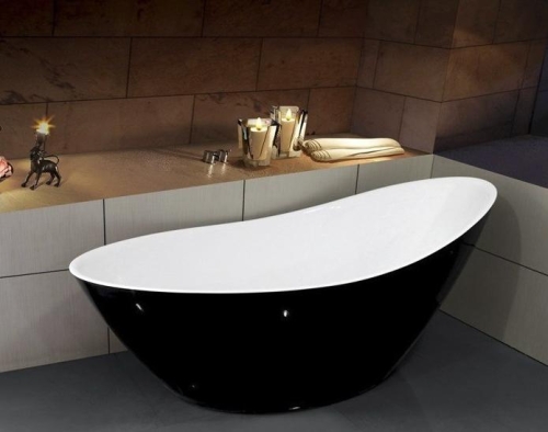 Ванна ESBANO London 180*80 акрил черно-белая фото 2