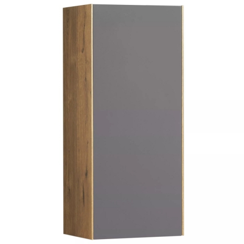 Шкафчик Акватон Сохо 35*80 Графит Софт/Дуб Веллингтон