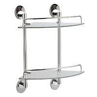 Полка стеклянная 2-х ярусная Haiba HB1607-2