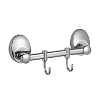 Планка с 2-мя крючками Haiba HB1615-2 хром