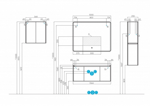 Пенал Aquaton Шерилл 30 фото 3