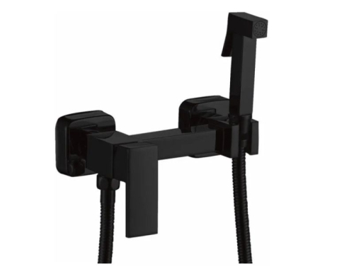 Смеситель с гигиеническим душем Haiba HB5513-7  черный