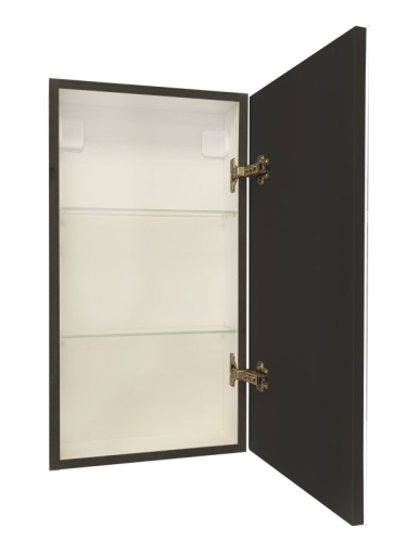 Зеркало-шкаф Continent Mirror Box black Led 35*65, черный фото 6