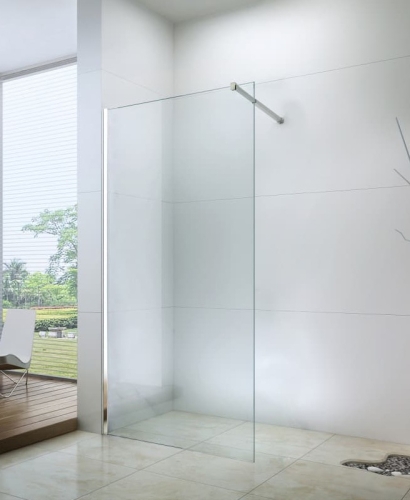 Душевая стенка Berges Sky 80, 90, 100, 110, 120, 140 профиль хром, черный