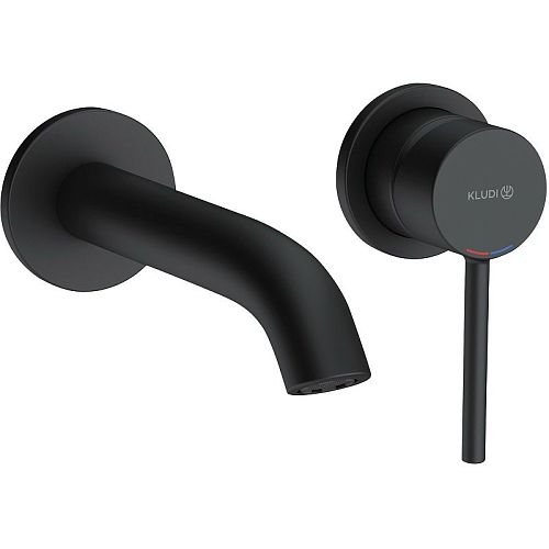 Смеситель для умывальника Kludi BOZZ 382440576 излив 18 см черный