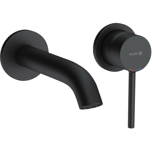 Смеситель для умывальника Kludi BOZZ 382440576 излив 18 см черный