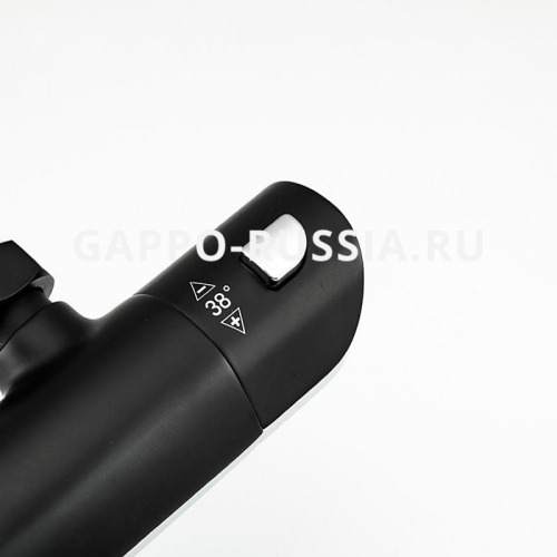 Душевая система с термостатом Gappo G2403-56 черный/хром фото 5