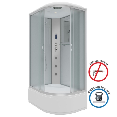 Душевая кабина Niagara Классик NG-2310-14LF 120*80*215 высокий поддон(40см),стекло матовое