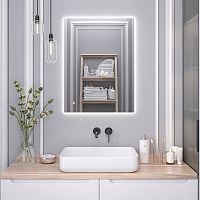 Зеркало с подсветкой Aqua de Marco Sirius 60*80/80*60 универсальное