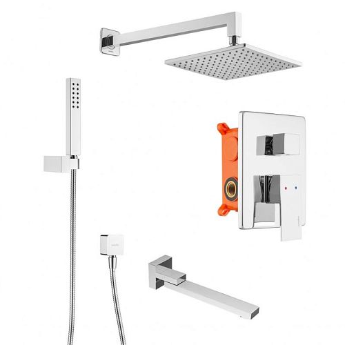 Душевой комплект со встроенным смесителем Swedbe Platta 5546