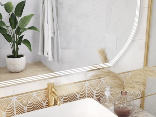 Зеркало с антизапотеванием Cersanit Design 090 100*60, 120*70 фото 3