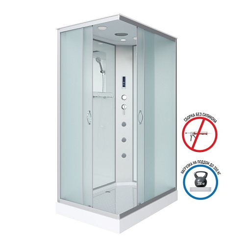 Душевая кабина Niagara Классик NG-43295-14QF 120*90*215 низкий поддон(13см),стекло матовое