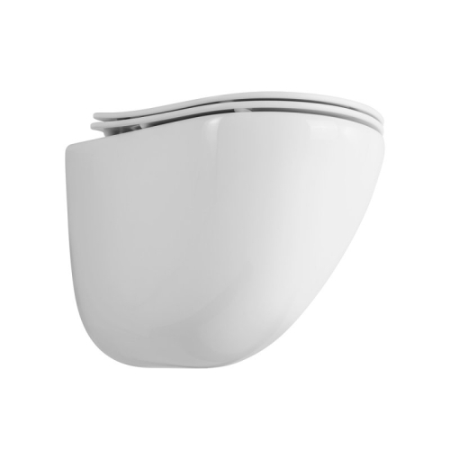 Унитаз подвесной Belbagno Amanda безободковый, сиденье микролифт BB051SC фото 4