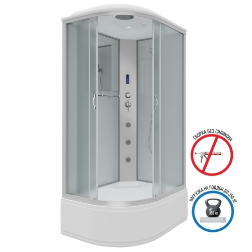 Душевая кабина Niagara Классик NG-2310-14RF 120*80*215 высокий поддон(40см),стекло матовое