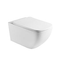 Унитаз подвесной безободковый Aquatek Медея AQ1537T-00 сиденье с м/л, смыв Торнадо