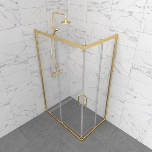 Душевое ограждение Triton Фикс-Голд 120*80, 120*90 прозрачное стекло фото 6