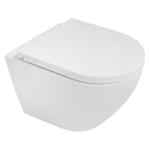 Унитаз подвесной безободковый Azario Blanco AZ-9003WT, смыв Торнадо