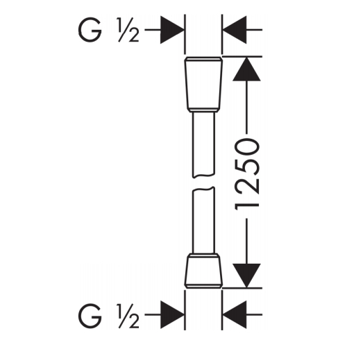 Шланг Hansgrohe Comfortflex 28167000 1.25м хром фото 2