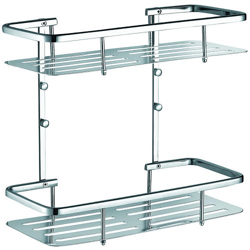 Полка Azario AZ-835-2 прямоугольная двухэтажная