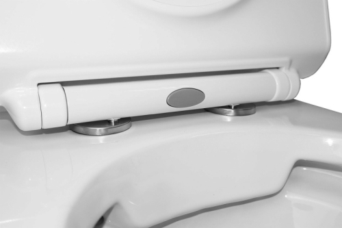 Унитаз напольный безободковый Azario Fretta Round AZ-1217 + AZ-1216 с сидением микролифт, смыв Geberit фото 6