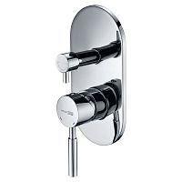 Встроенный смеситель для ванны на 2 положения Wasserkraft Main 4141 хром