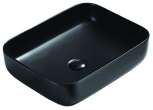 Раковина накладная Azario AZ-78109MB 500*390*130 черная матовая