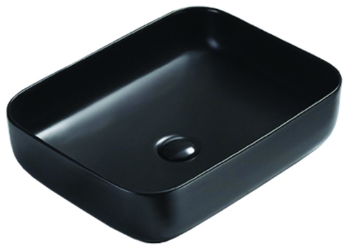 Раковина накладная Azario AZ-78109MB 500*390*130 черная матовая