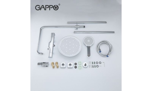 Душевая система с термостатом Gappo G2495-71 хром фото 3