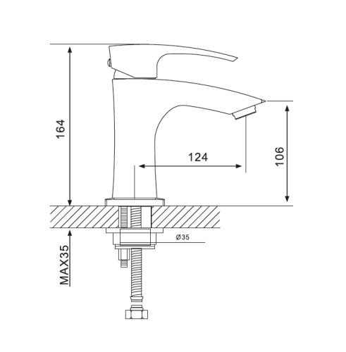 Смеситель с гигиеническим душем для раковины Gappo Jacob G1207 хром фото 4