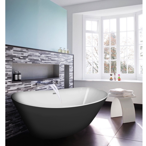 Ванна Azario Easton 180*82 см акрил черная снаружи фото 2