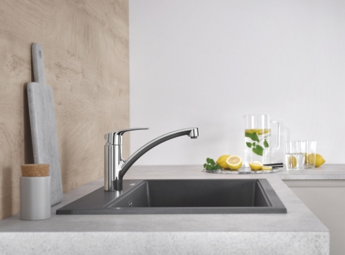 Смеситель для кухни GROHE Eurosmart с поворотным изливом, хром (33281003) фото 5