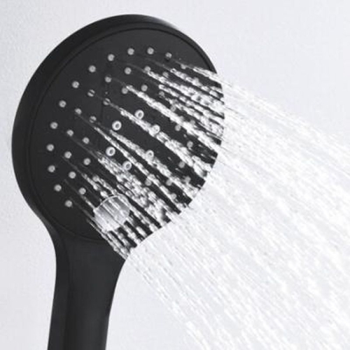 Встроенный смеситель для ванны на 3 положения Wasserkraft A177477 Thermo (душевой комплект) черный Soft-touch фото 2