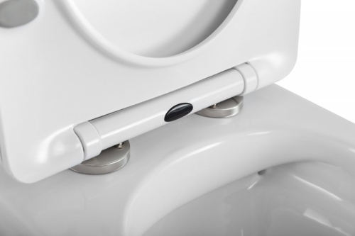 Унитаз подвесной безободковый Belbagno UNO 2.0 безободковый, сидение микролифт фото 3