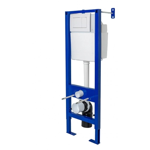 Инсталяция Berges Wasserhaus Atom410 кнопка белая, хром, черная