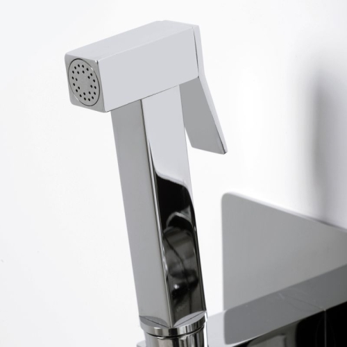 Смеситель с гигиеническим душем Wasserkraft Aller 10638 встраиваемый хром фото 3