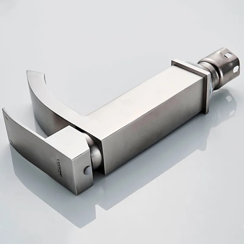 Смеситель на умывальник Ledeme L71017 нержавеющая сталь фото 5