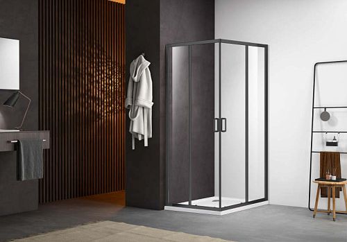 Душевой угол Aquatek AQ ARI KV 08020GM (09020, 10020) 80*80, 90*90, 100*100 профиль оружейная сталь