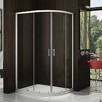Душевое ограждение BAS Latte R-120*80 хром