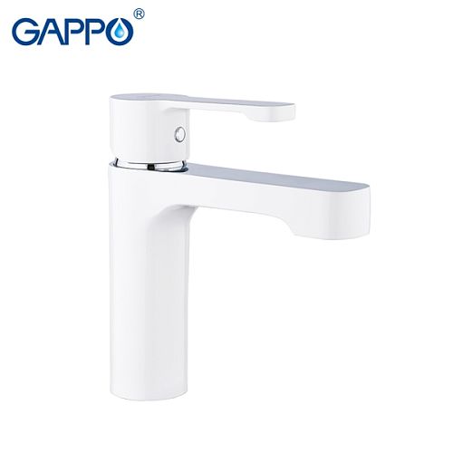 Смеситель для раковины Gappo Tomahawk G1002-8 белый/хром