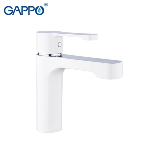 Смеситель для раковины Gappo Tomahawk G1002-8 белый/хром