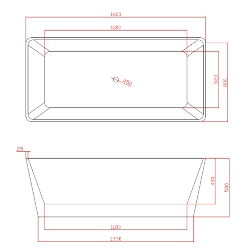 Ванна Azario Lincoln 160*80, 170*75 см акрил белая фото 3