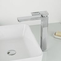 Смеситель высокий для раковины Gappo Futura G1018-2 хром