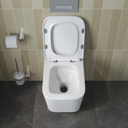 Унитаз подвесной Belbagno DUE-TOR торнадо белый сиденье с микролифтом фото 7