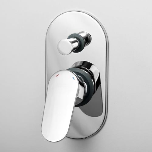 Встроенный смеситель для ванны на 2 положения Wasserkraft Donau 5361 хром фото 2